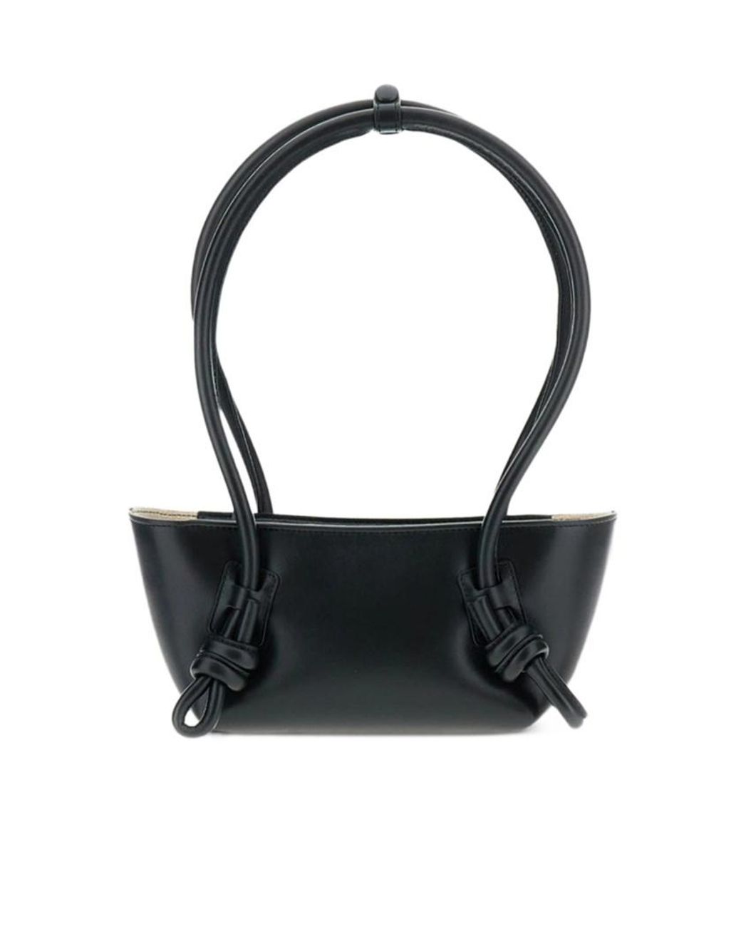 Hereu Black Knotted Shoulder Bag