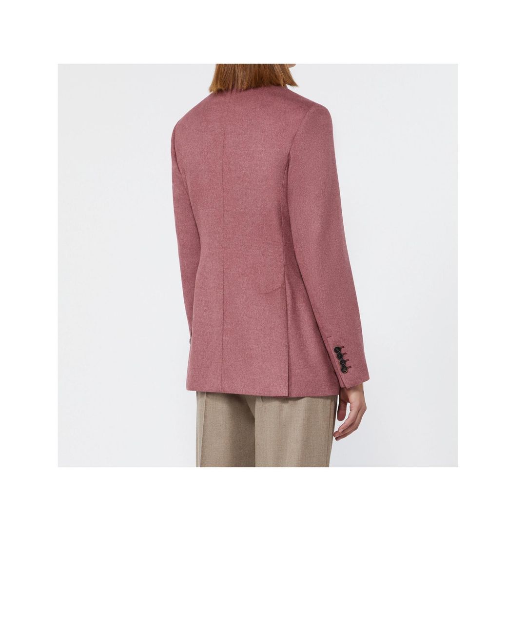 Max Mara Pink Double-Breasted Blazer