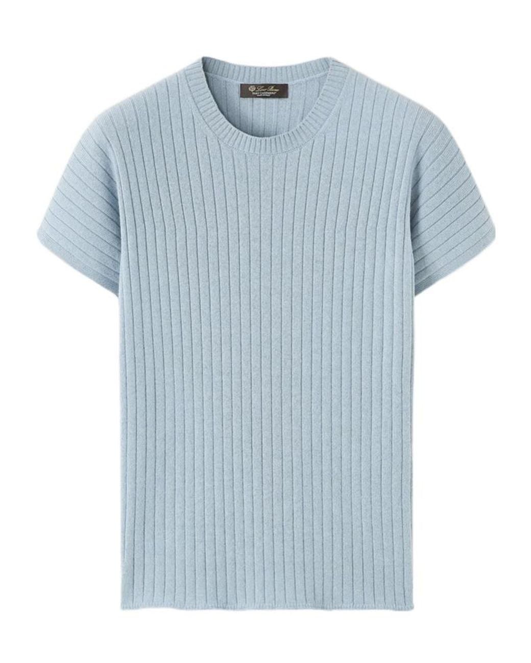 Loro Piana Blue Coste Crewneck
