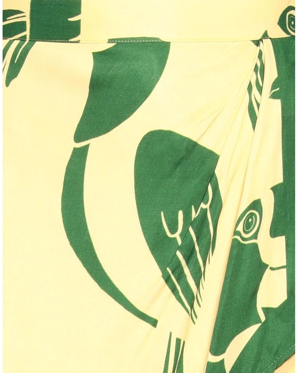 Farm Rio Green Printed Midi Skirt