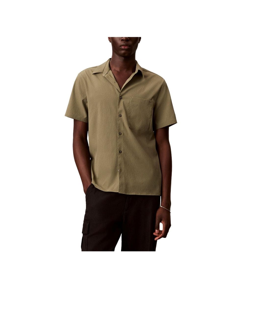 Calvin Klein Green Shortsleeve Shirt for men