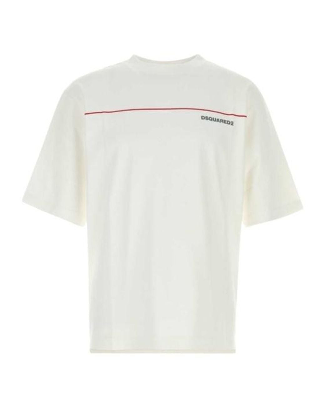 DSquared² White Oversized Logo T-Shirt for men