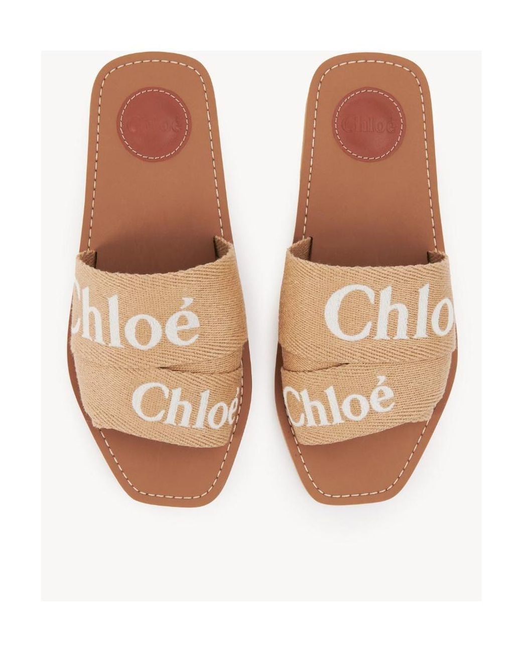 Chloé Brown Chloé Woody Flat Mules