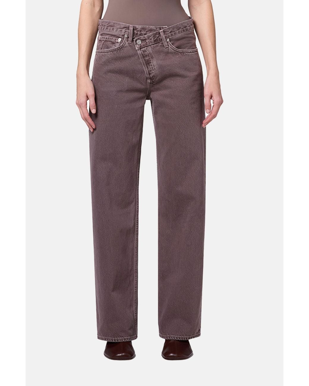 Agolde Multicolor Arc Criss Cross Relaxed Jeans