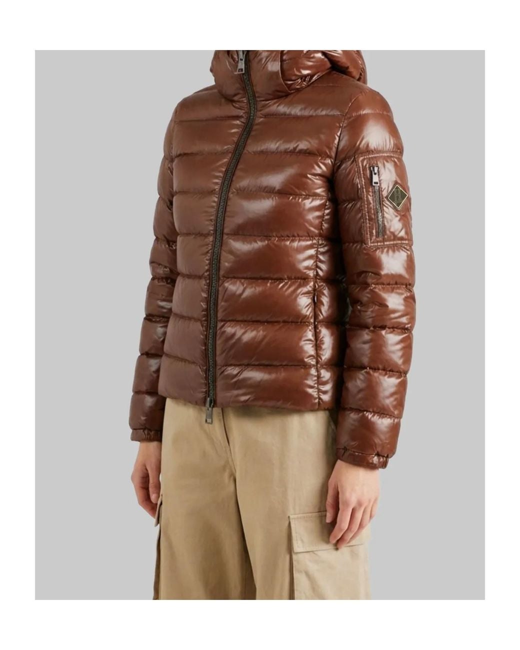 Herno Brown Long-Sleeved Down Jacket