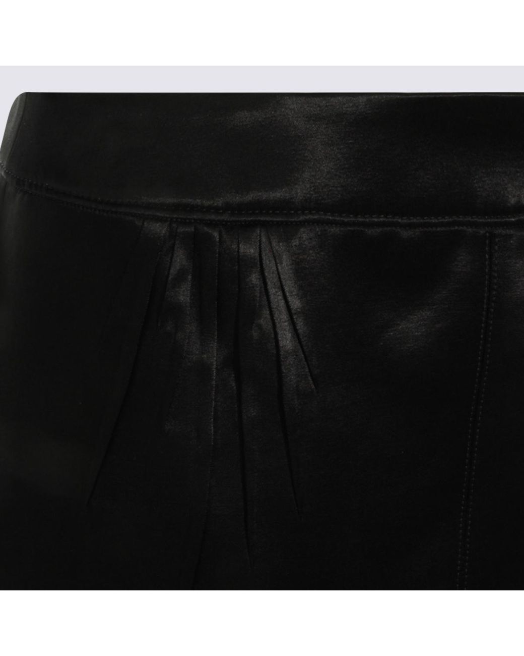 Saint Laurent Black Cassandre Pencil Skirt