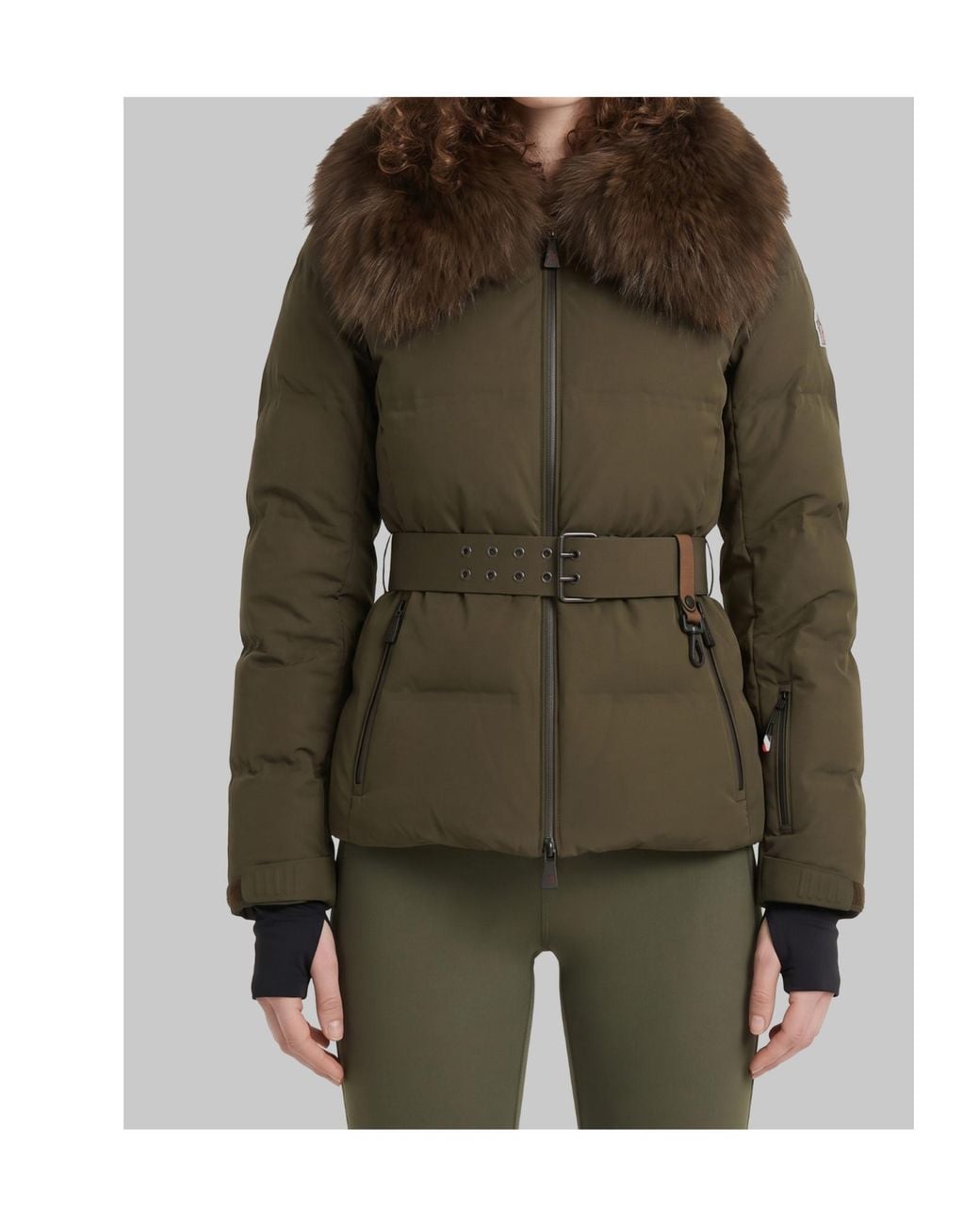Moncler Green Grenoble Sioule Padded Jacket