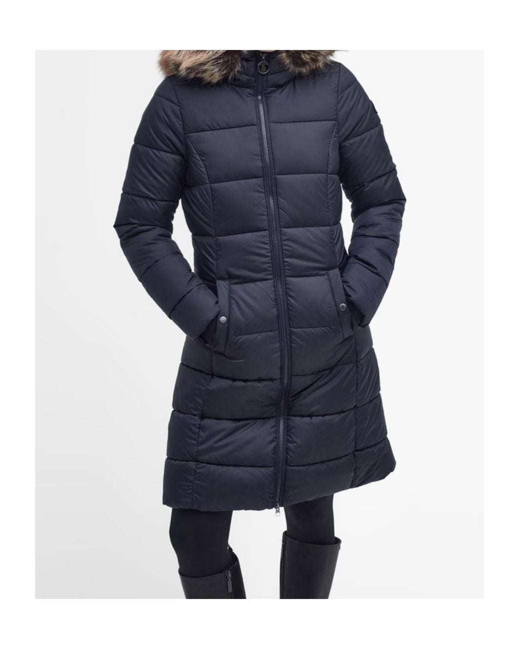 Barbour Blue Rosoman Quilted Jacket