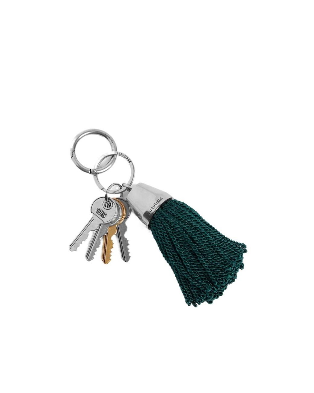 BALENCIAGA Charm/keychain Pompom キーリング ポンポン Women's Charm/keychain Pompom in Black | Balenciaga US
