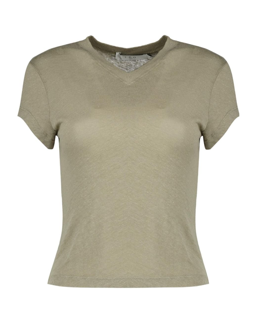 IRO Brown Sybel V-Neck T-Shirt