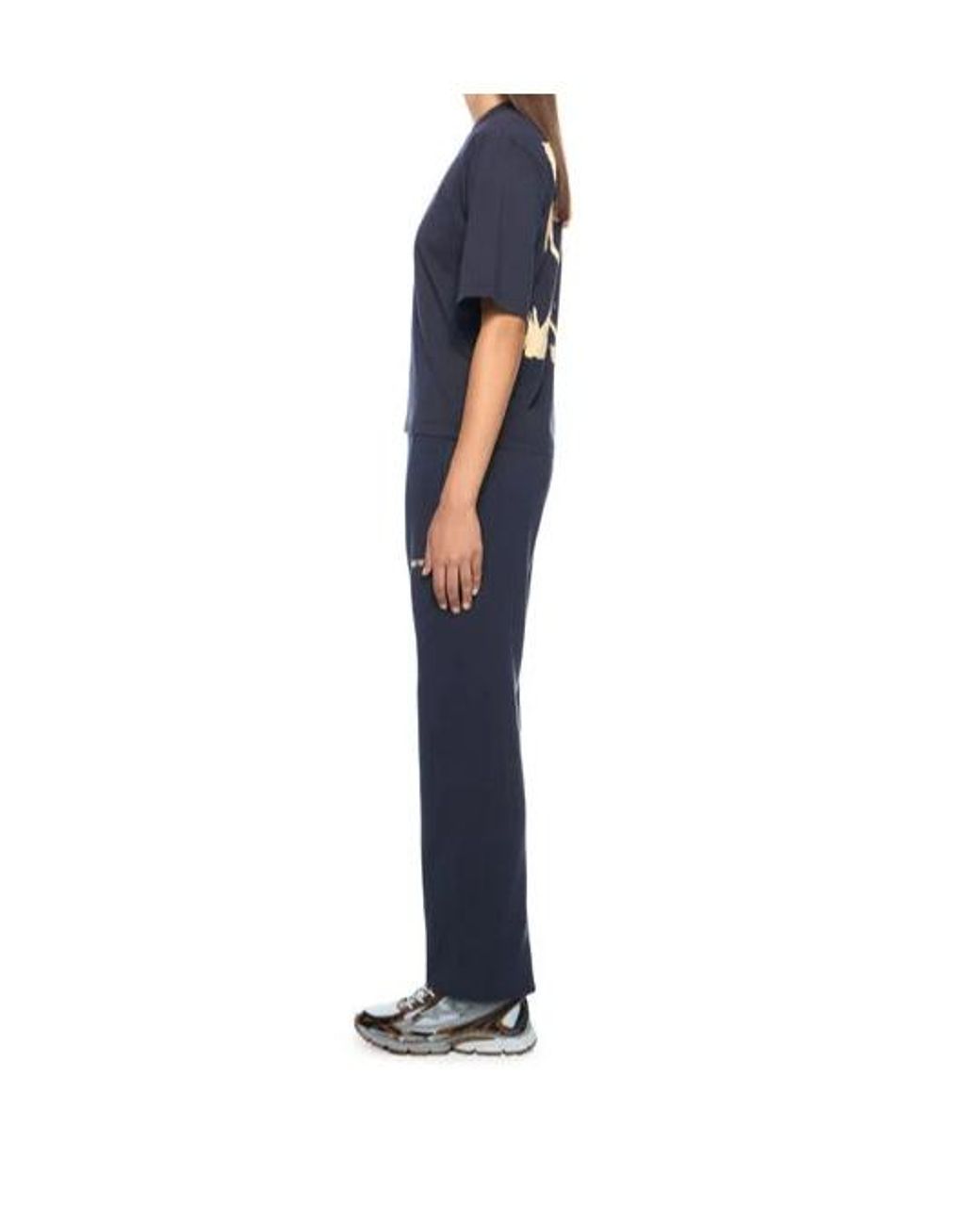 Off-White c/o Virgil Abloh Blue Ink Logo-Print Track Pants