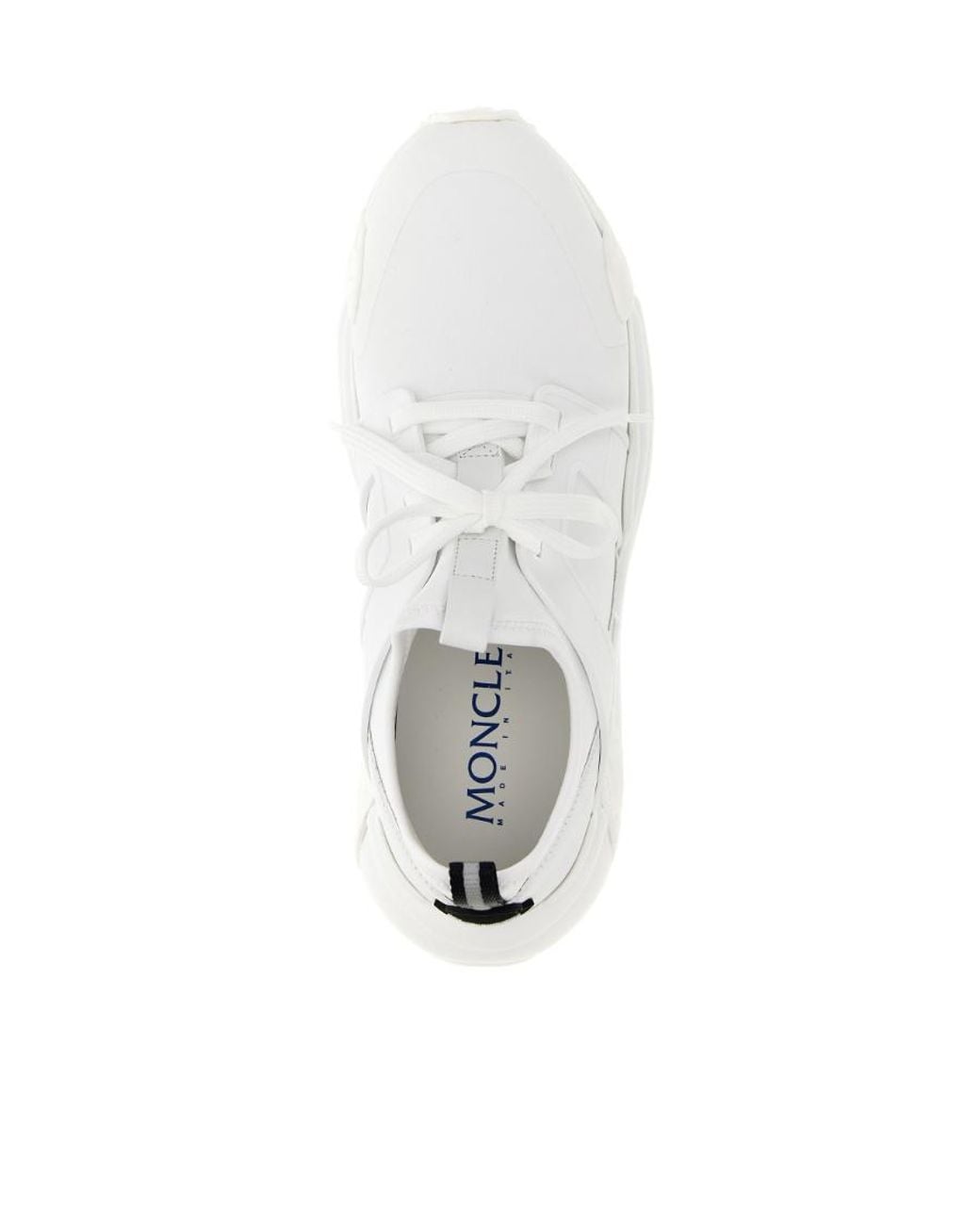 Moncler White Lunarove Lace-Up Sneakers for men