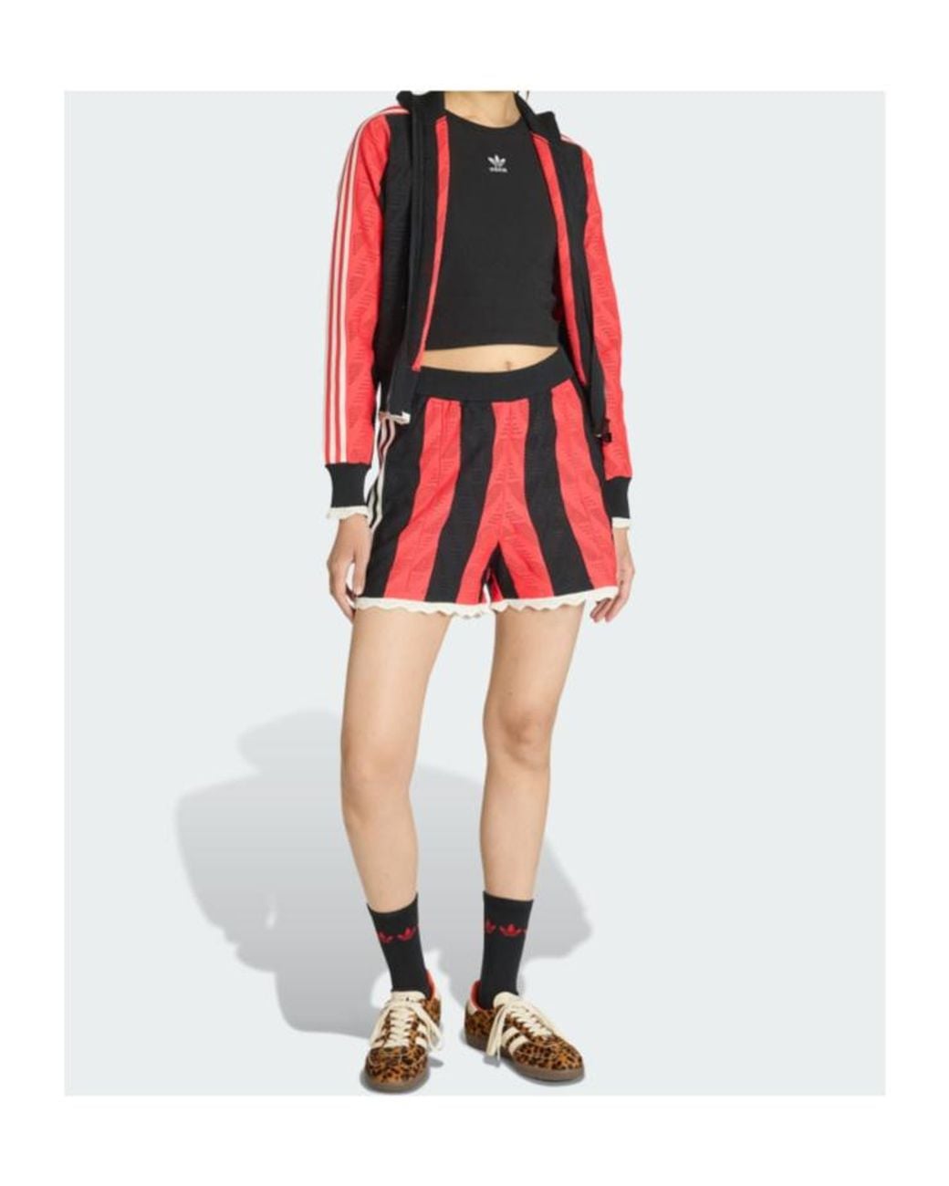 Adidas Originals Red Firebird Loose Shorts