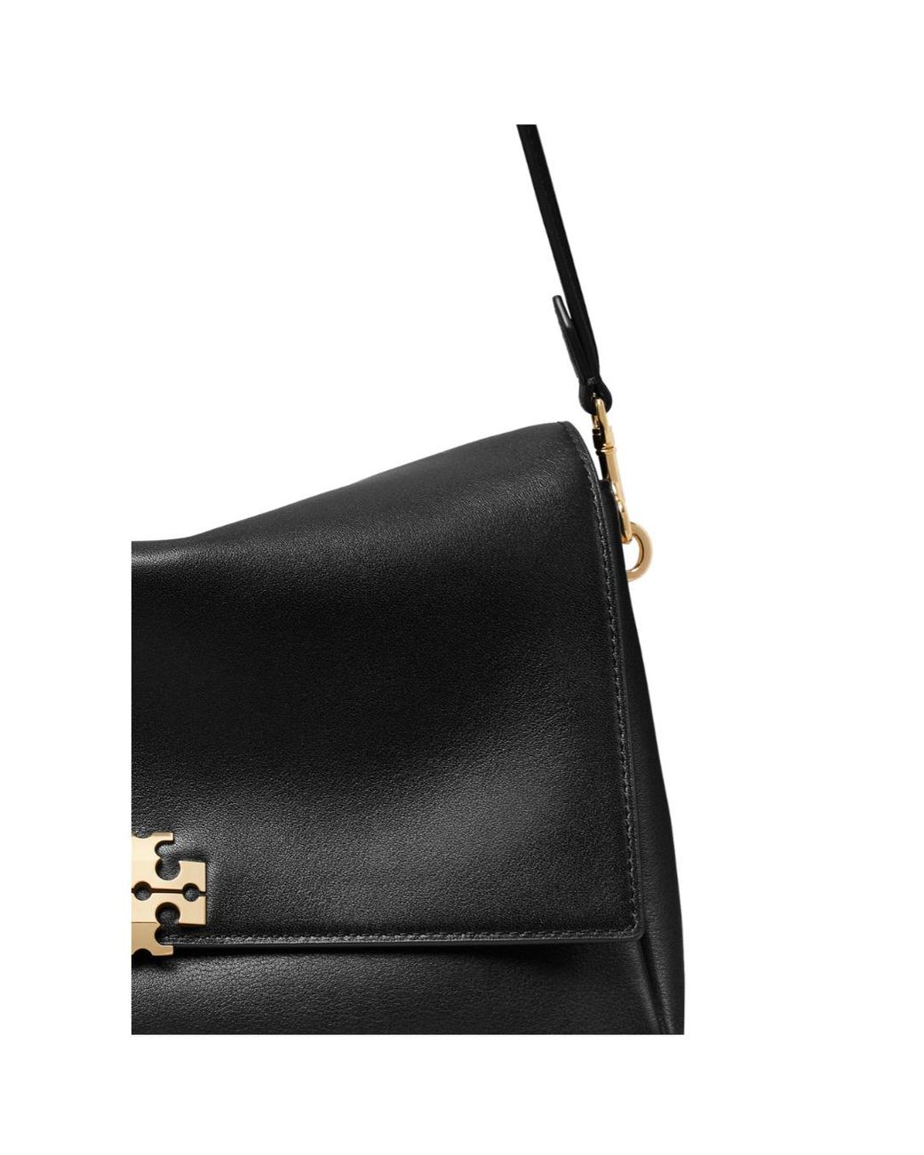 Tory Burch Black Kira Logo Plaque Shoulder Bag