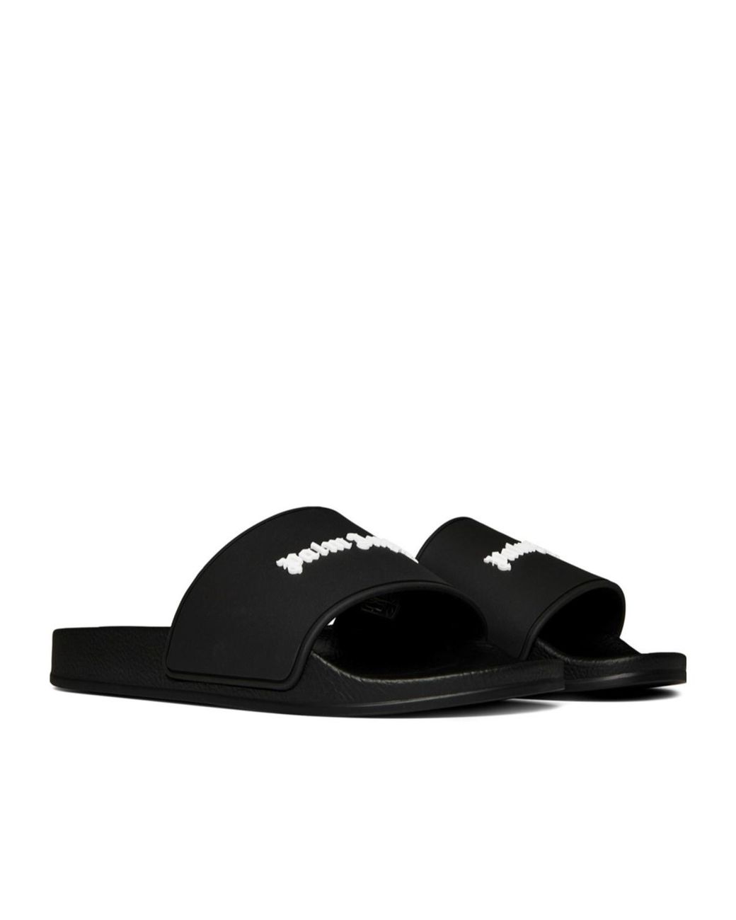 Palm Angels Black Monogram Pool Slider