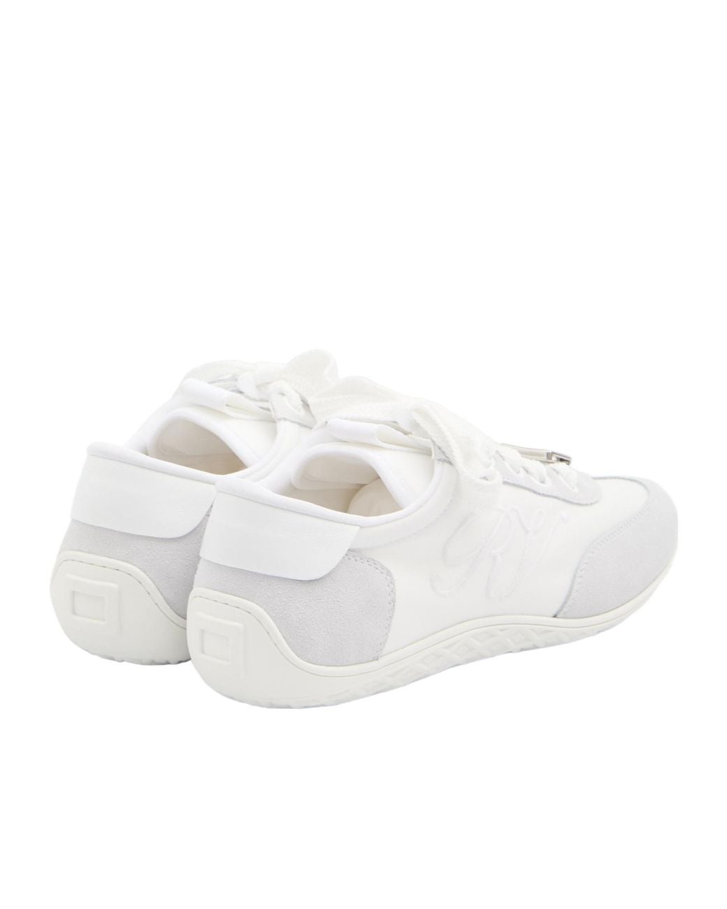 Roger Vivier White Viv Low Sneakers