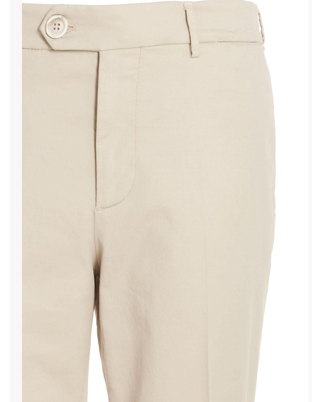 Brunello Cucinelli Multicolor Italian-Fit Gabardine Trousers for men
