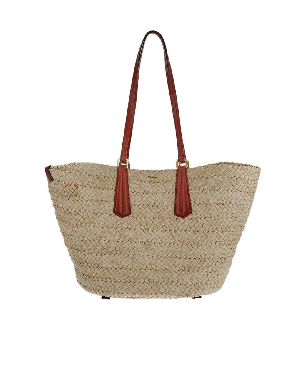 Max Mara Multicolor Logo Lettering Bucket Bag