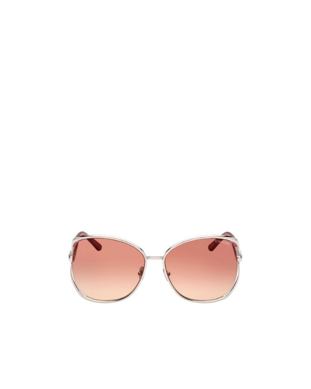 Tom Ford Pink Eyewear Marta Round Frame Sunglasses