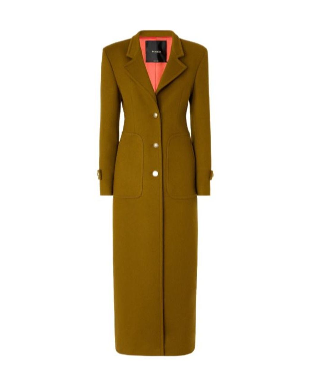 Pinko Green Long Coat