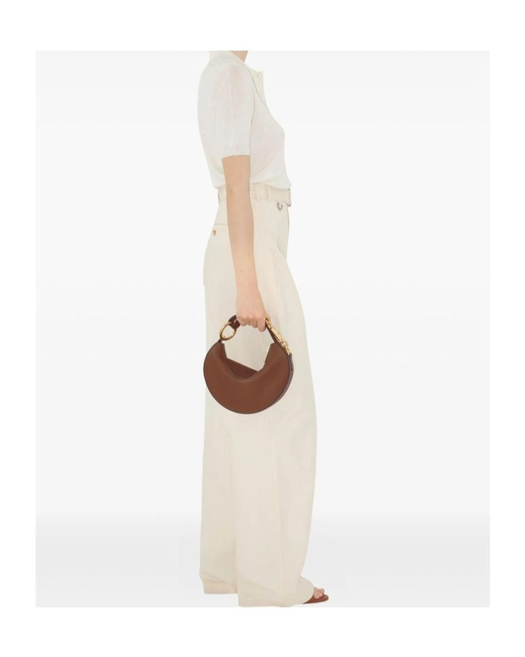 Burberry White Collared Short-Sleeve Knit Shirt