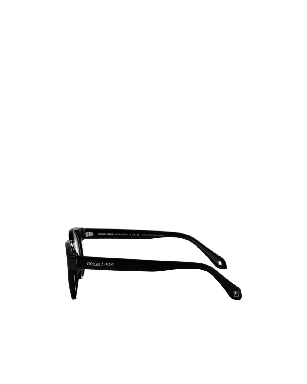 Giorgio Armani White Round Frame Glasses for men