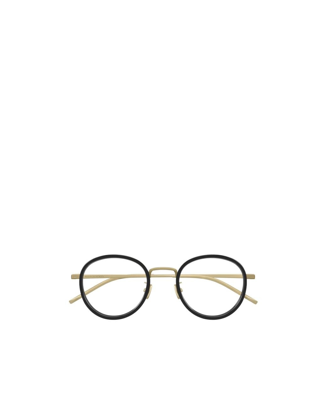 Bottega Veneta White Eyewear Oval Frame Glasses for men