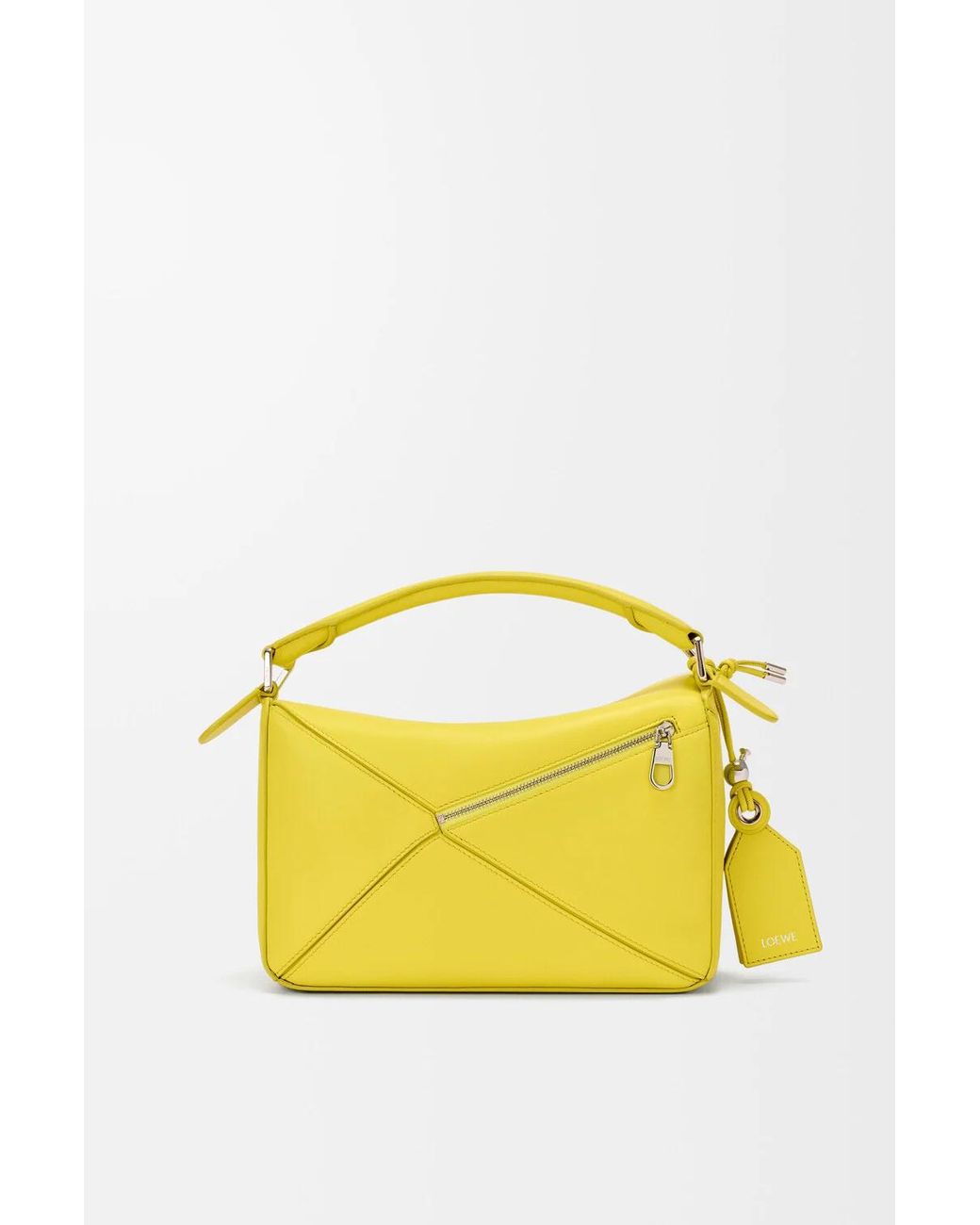 Loewe Yellow Small Featherlight Puzzle Bag