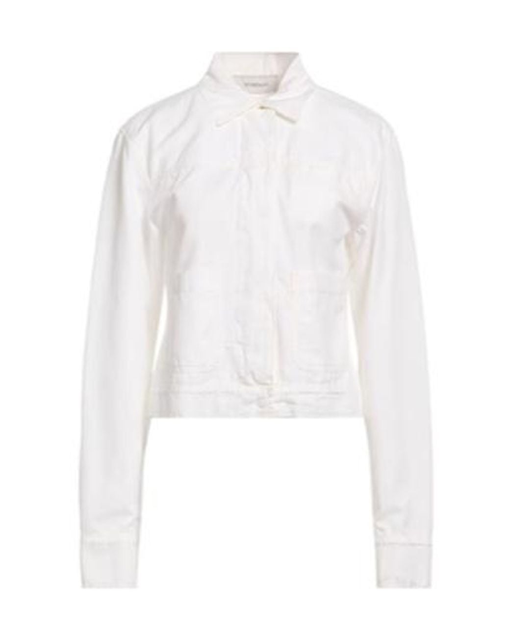 Sportmax White Collared Casual Jacket