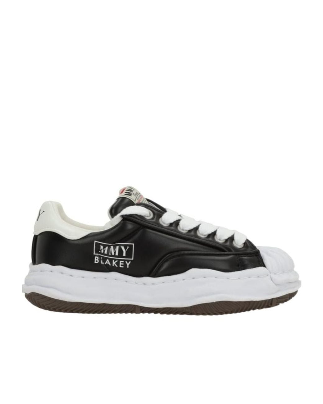 Maison Mihara Yasuhiro Black Blakey Og Sole Padded Pu Low-Top Sneakers for men