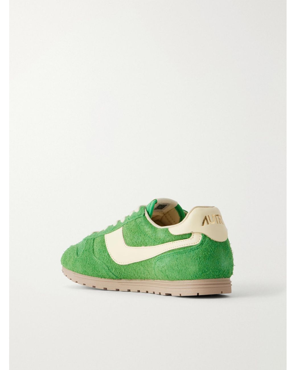 Autry Green Windspin Suede Sneakers