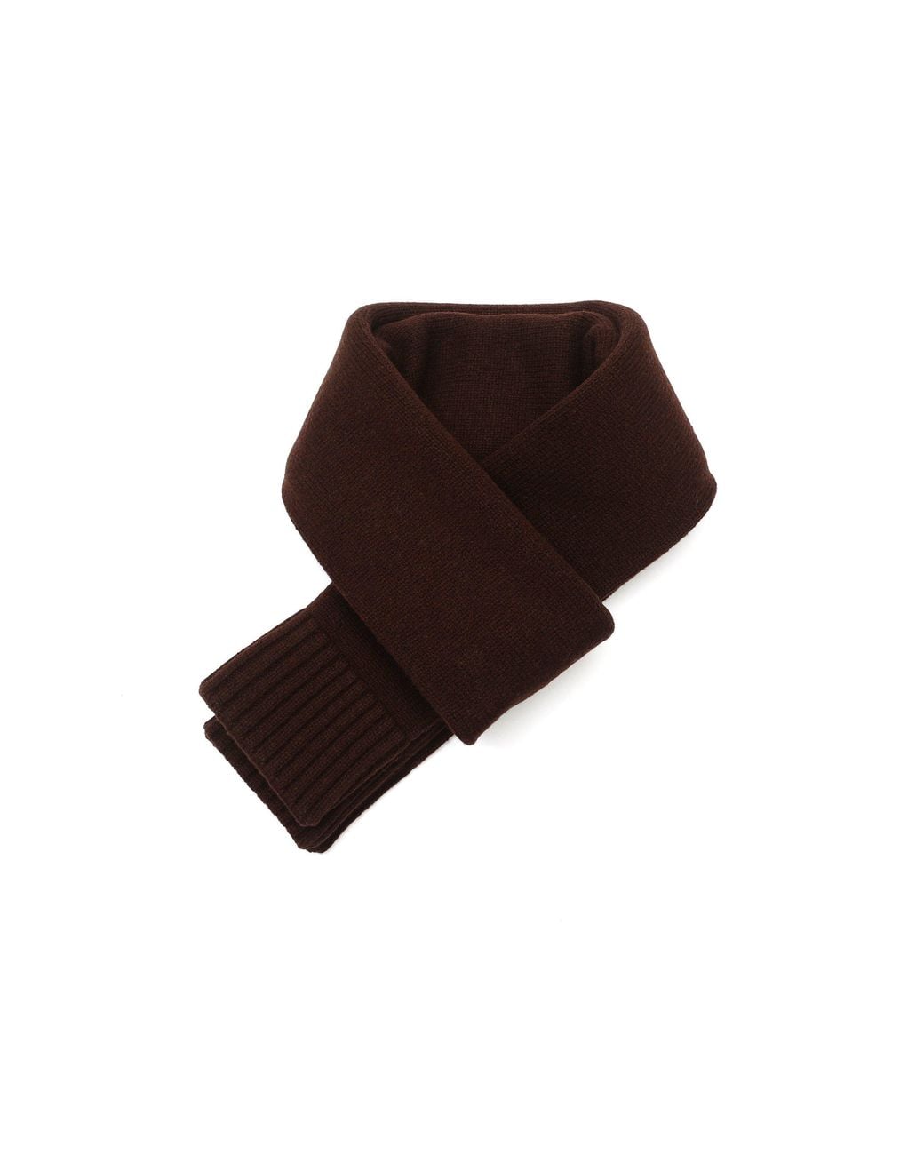 COACH Brown Knitted Long Scarf