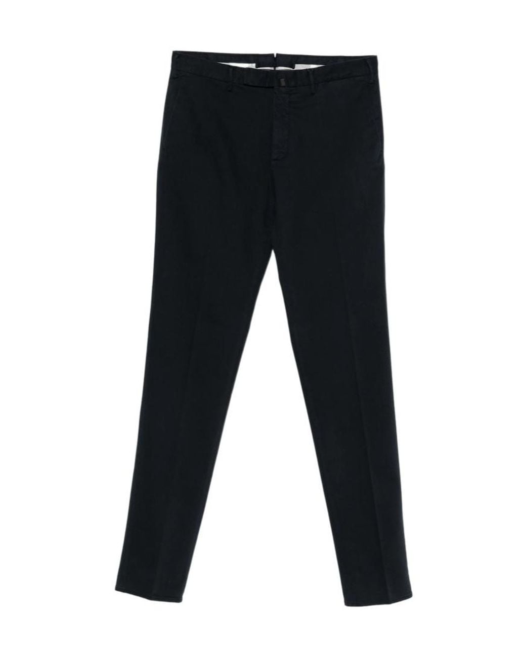 Incotex Black Belted Cotton Pants for men