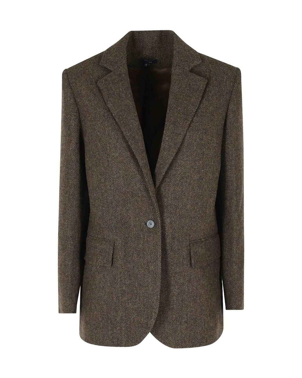 Soeur Brown Single-Breasted Blazer