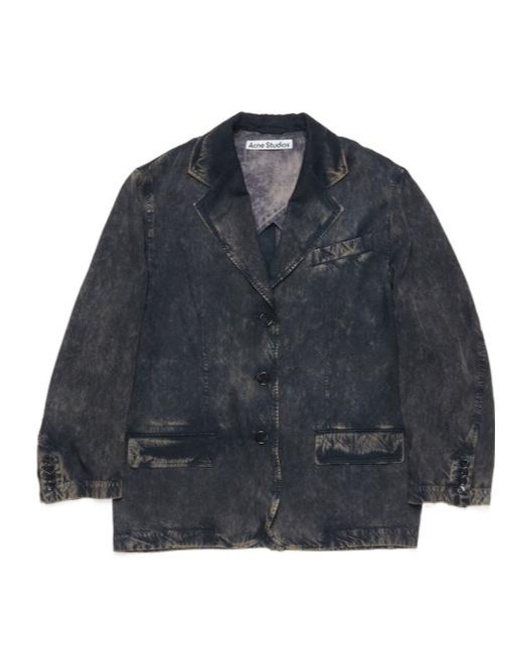 Acne Blue Single-Breasted Jacket