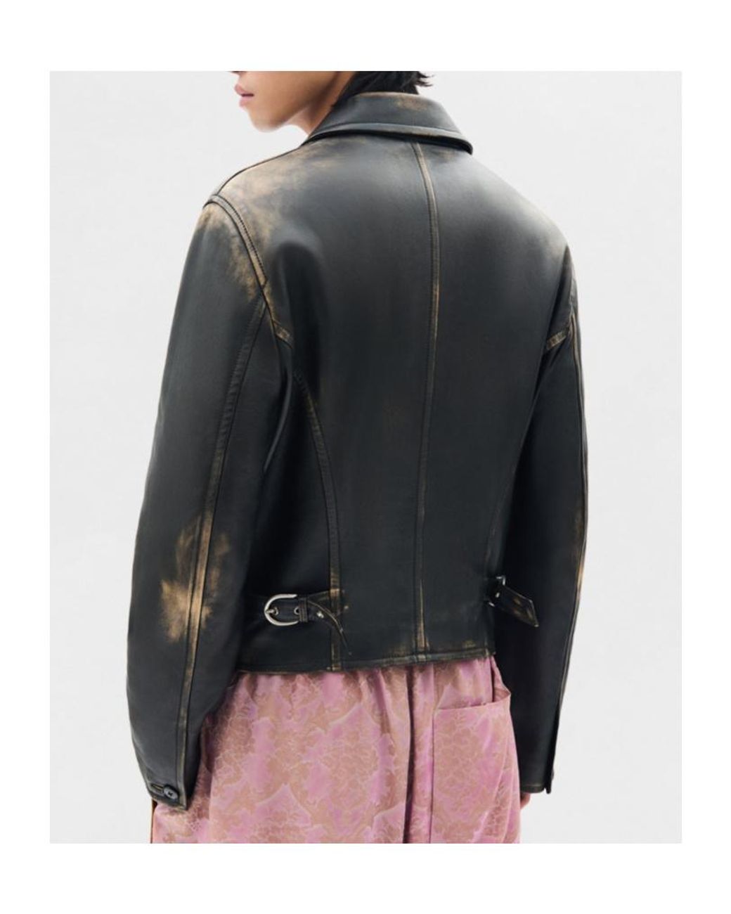 Ann Demeulemeester Black Malik Fitted Boxy Blouson for men