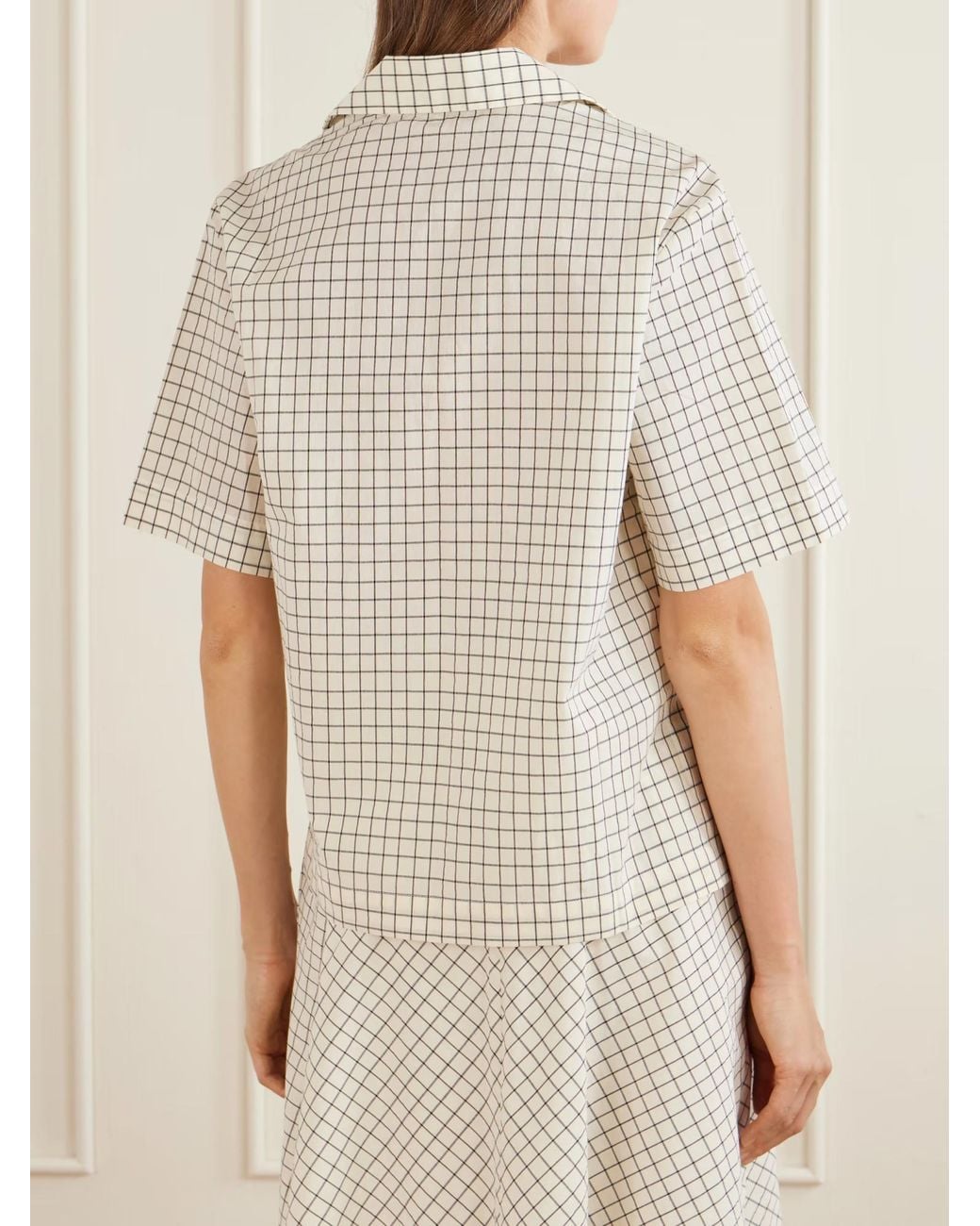 Rohe White Plaid Shirt