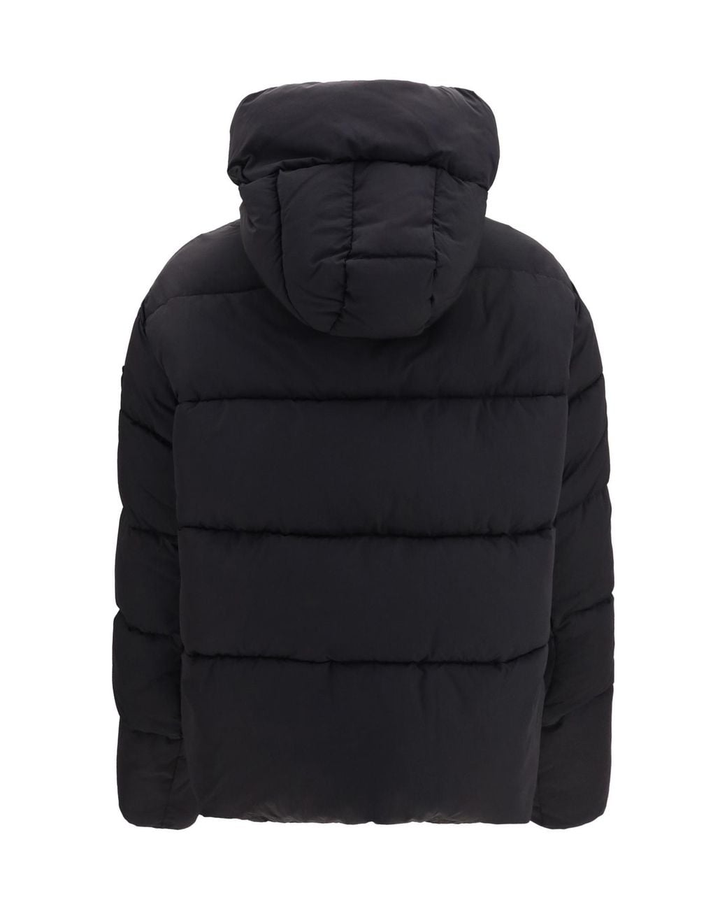 Pinko Black Giza Quilted Hooded Down Jacket