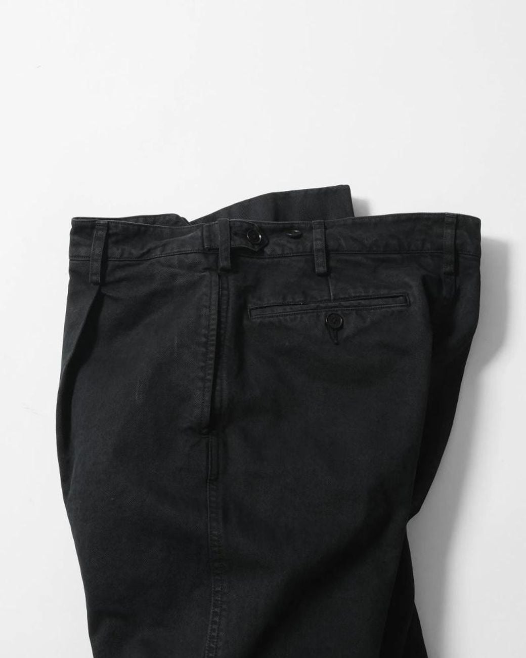 Auralee Black Casual Trousers With Belt Loops for men