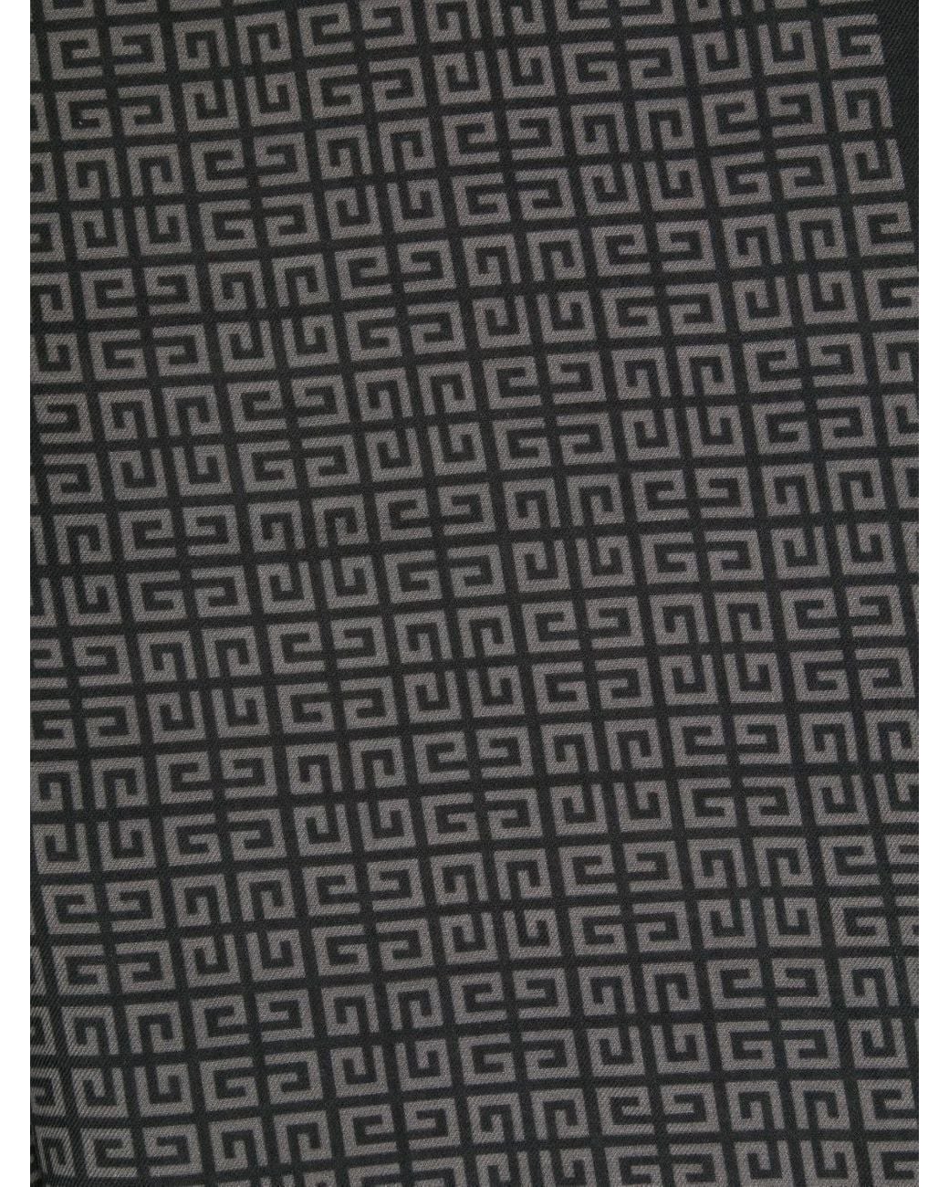 Givenchy Gray Collide With A Logo Scarf for men