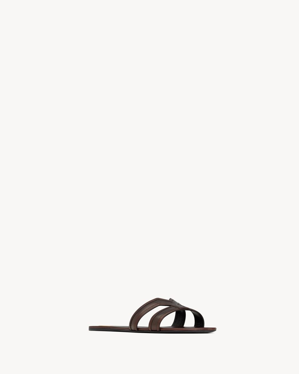 Saint Laurent White Mabrouka Slip-On Sandals