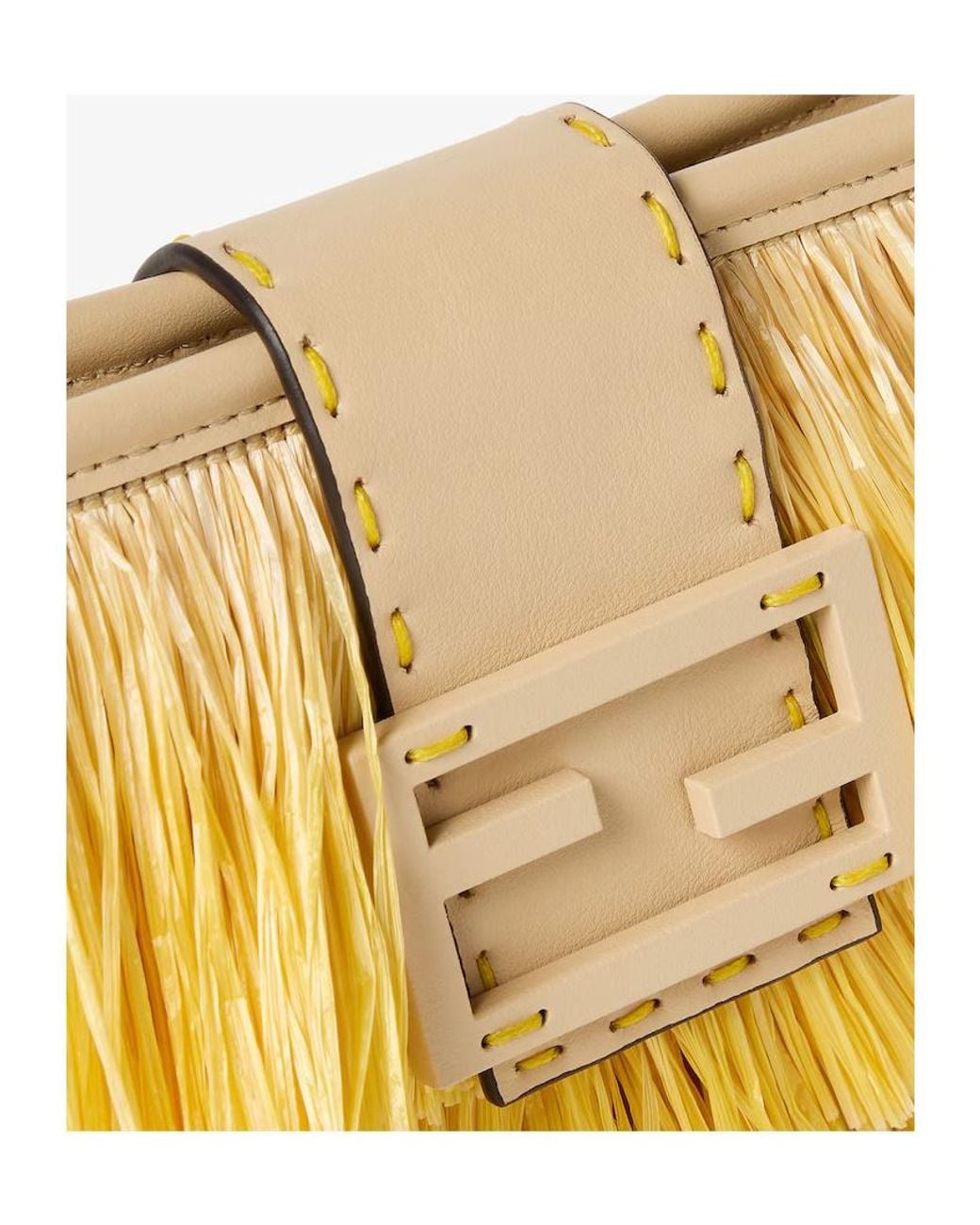 Fendi Metallic Baby B. Fringed Gradient Shoulder Bag