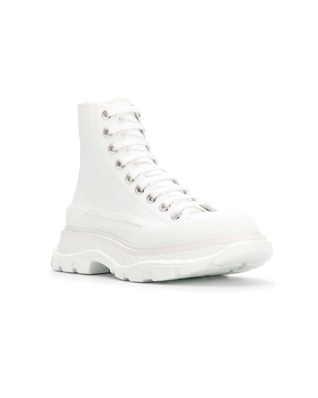 McQueen White Tread Slick Boots