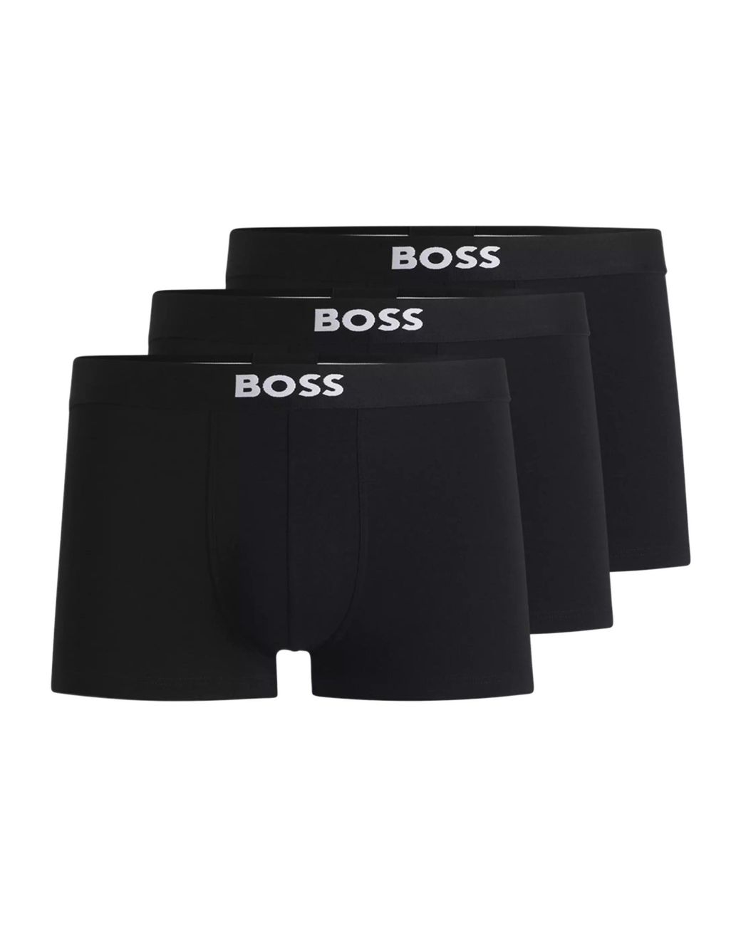 Boss Black 3 Pack Boxer Briefs With Logo Waistband for men