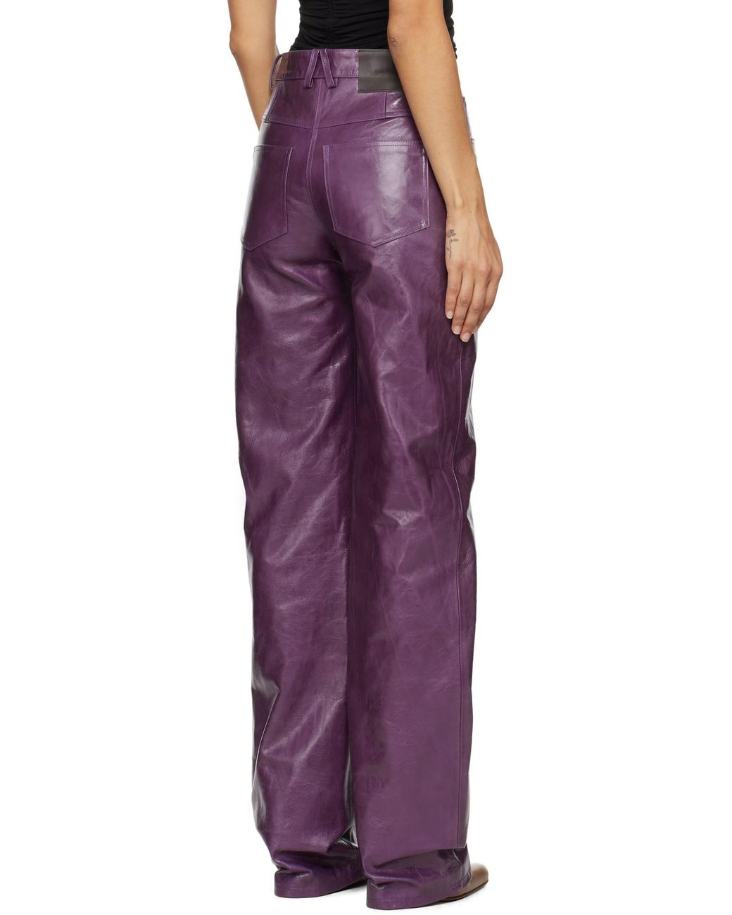 16Arlington Purple Vante Leather Pants