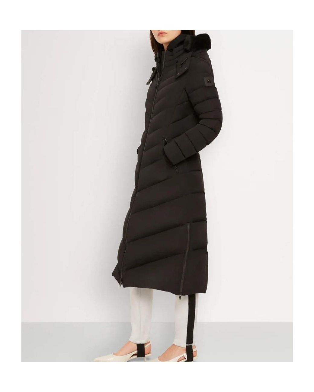 Moose Knuckles Gray Hooded Puffer Parka