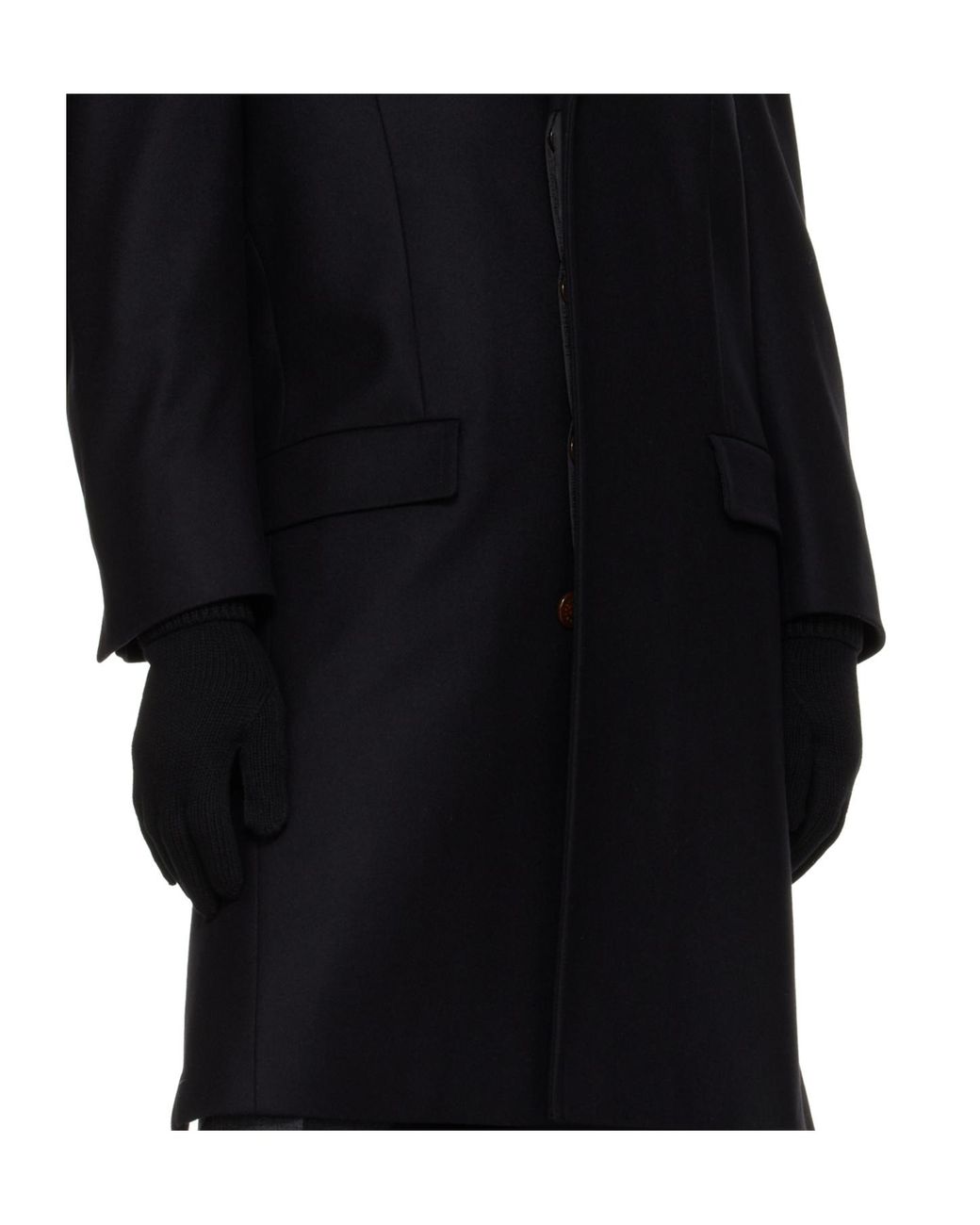 Vivienne Westwood Black Orb Logo Knit Gloves