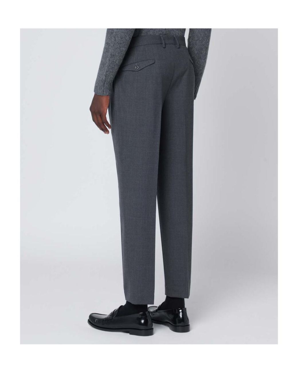 Biagio Santaniello Blue Belt Loops Casual Pants for men