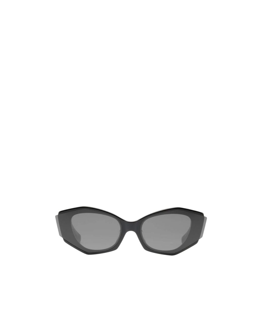 Dita Eyewear White Geometric-Frame Sunglasses