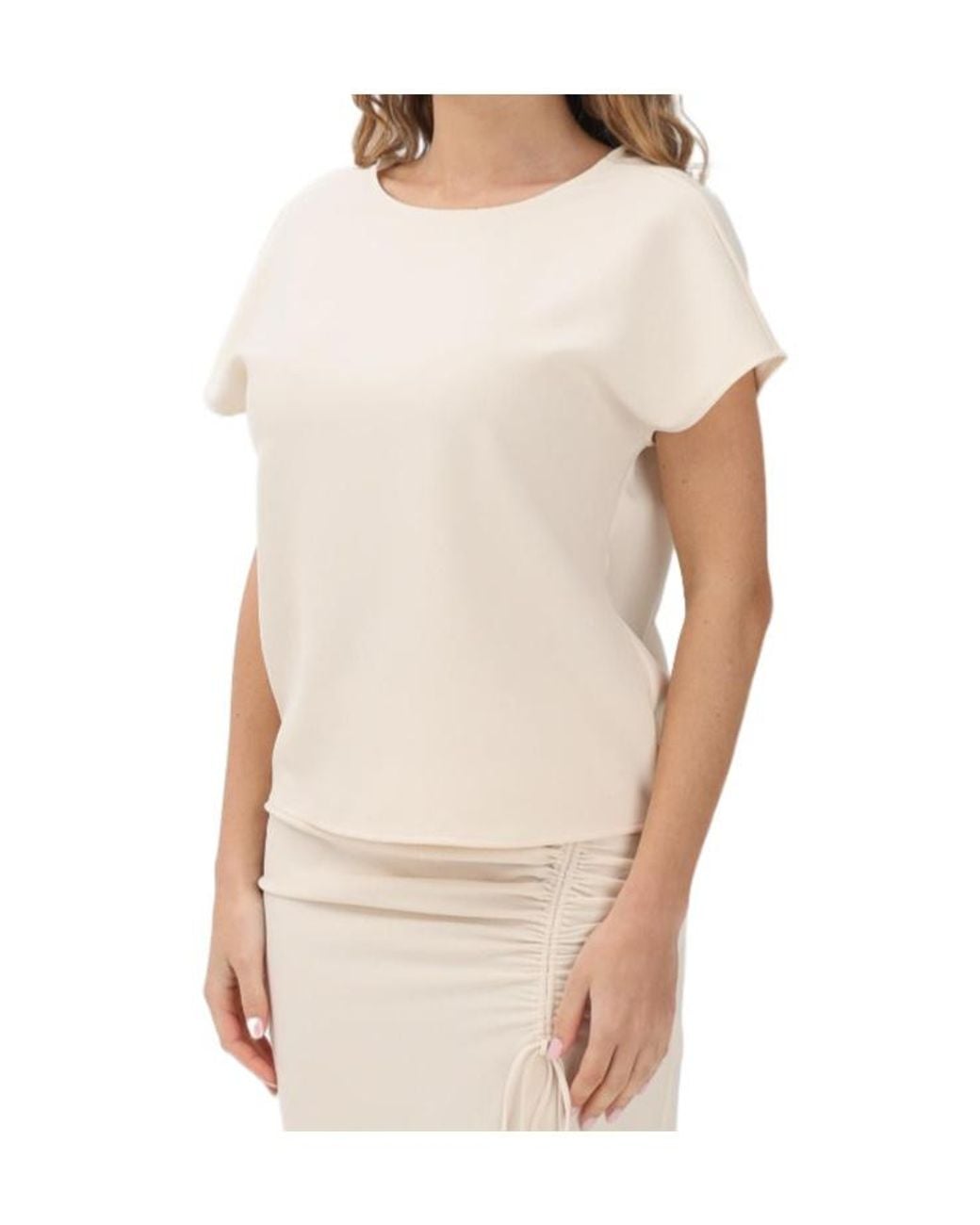 Patrizia Pepe White Sleeveless Blouse